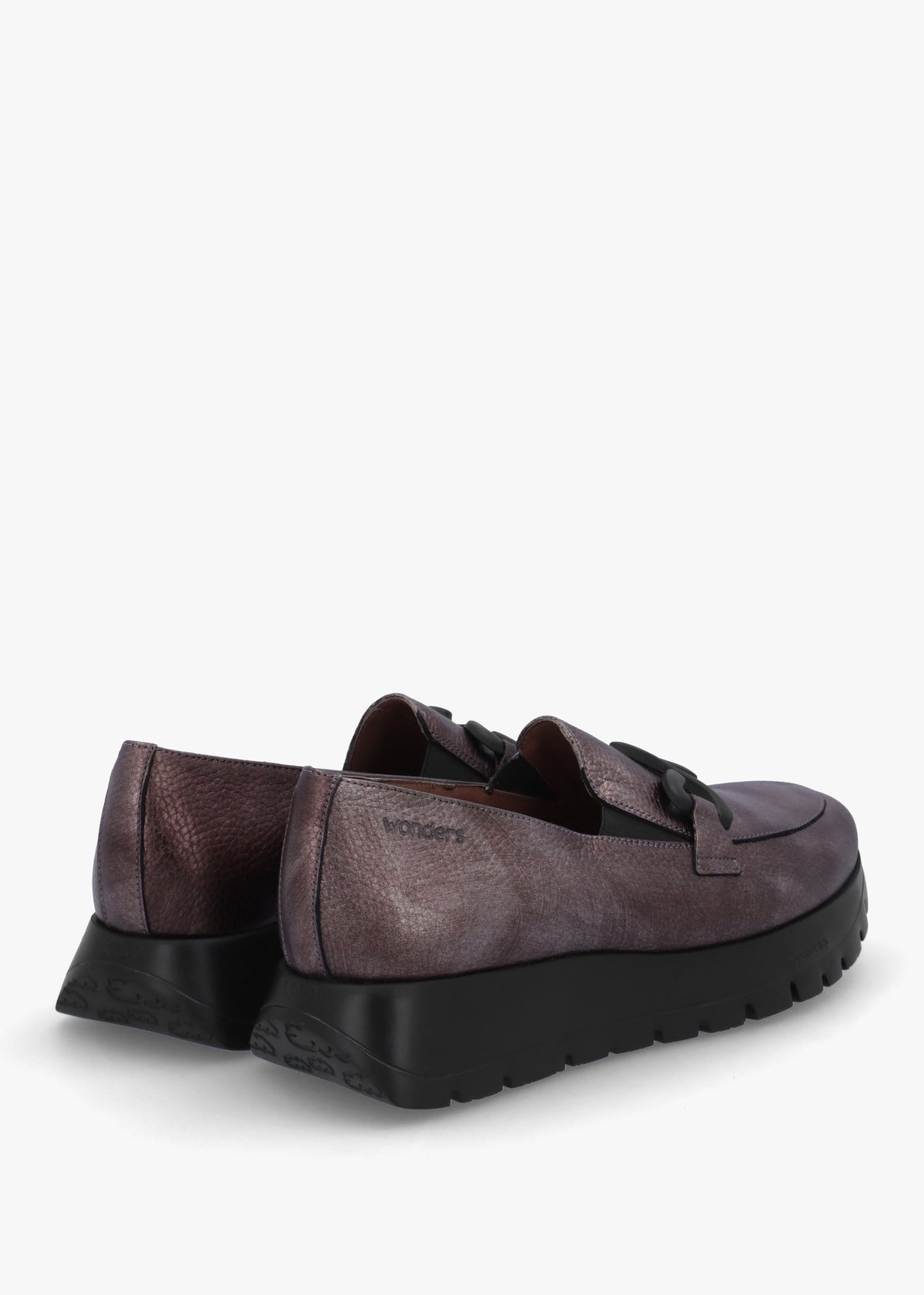 Odisei 94 Pewter Leather Loafers