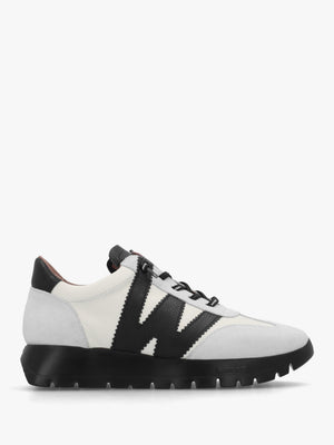 Odisei 76 White Leather Trainers
