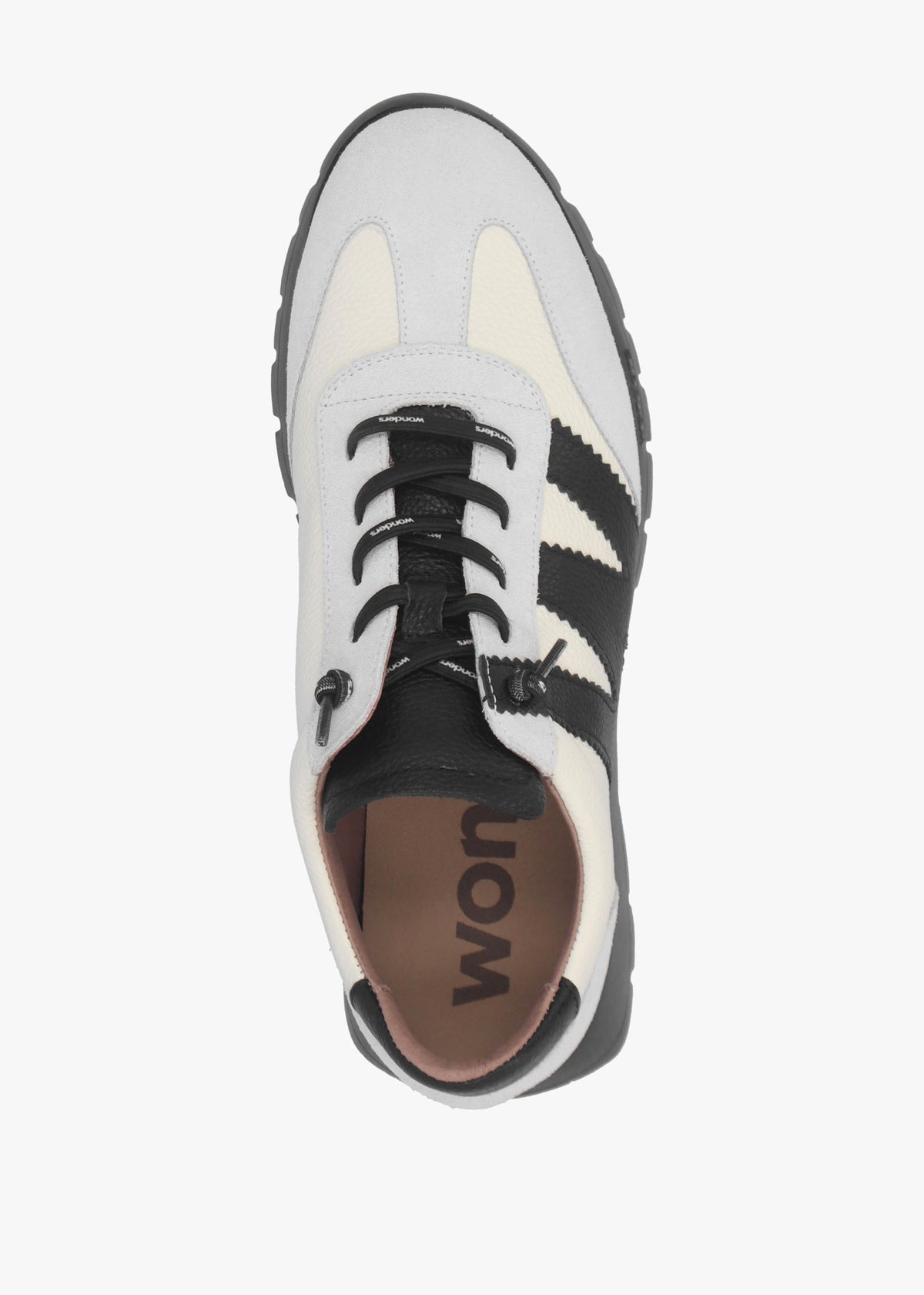 Odisei 76 White Leather Trainers