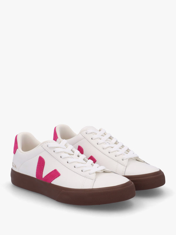 Campo Leather White Pink Bark Trainers