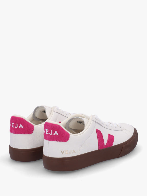 Campo Leather White Pink Bark Trainers