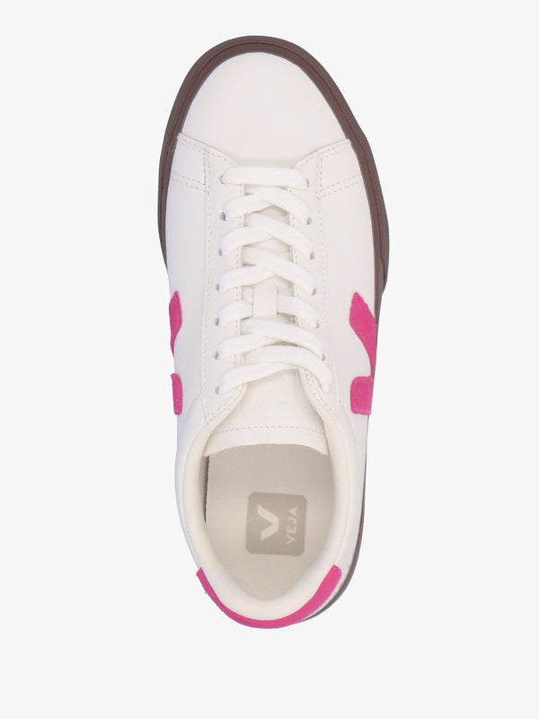 Campo Leather White Pink Bark Trainers