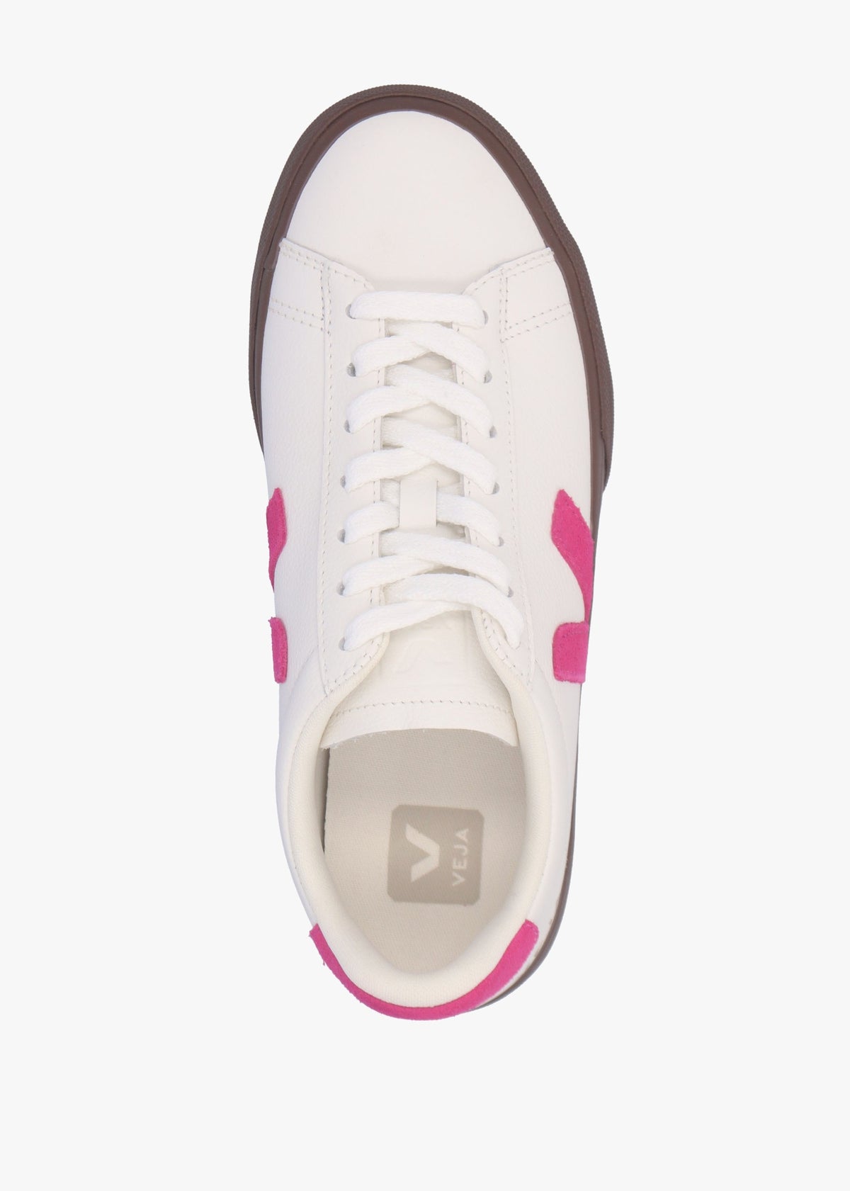 Campo Leather White Pink Bark Trainers