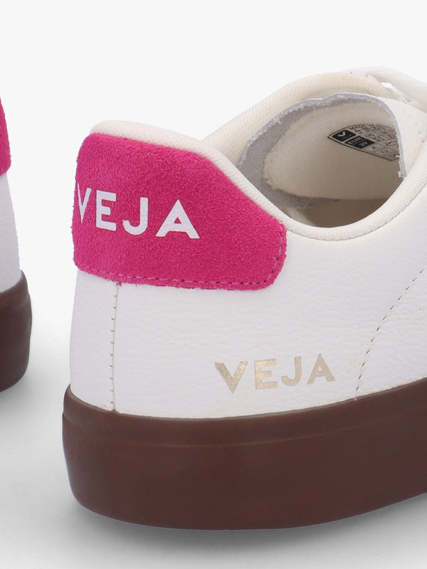Campo Leather White Pink Bark Trainers
