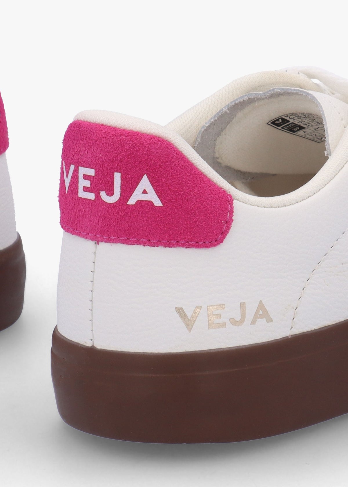 Campo Leather White Pink Bark Trainers