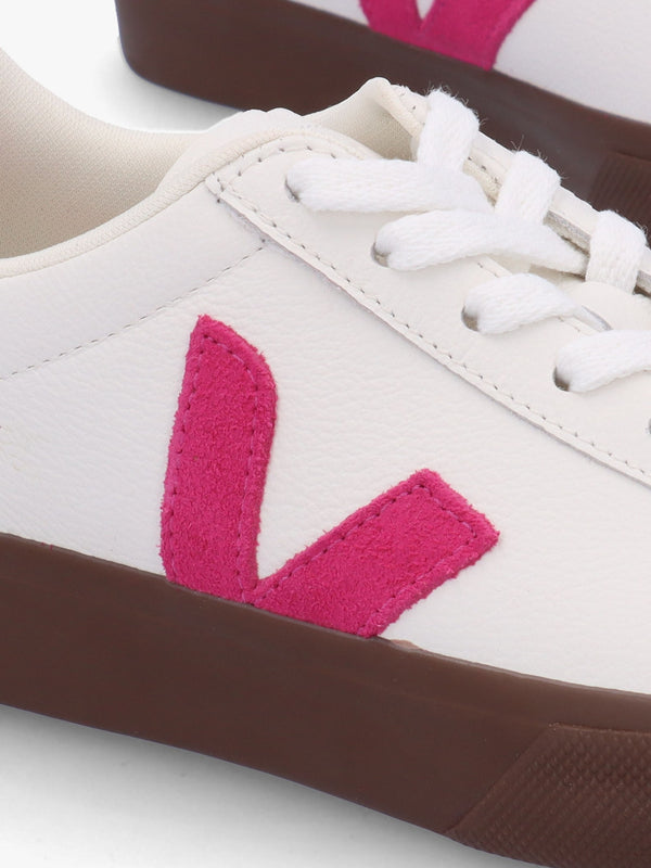 Campo Leather White Pink Bark Trainers