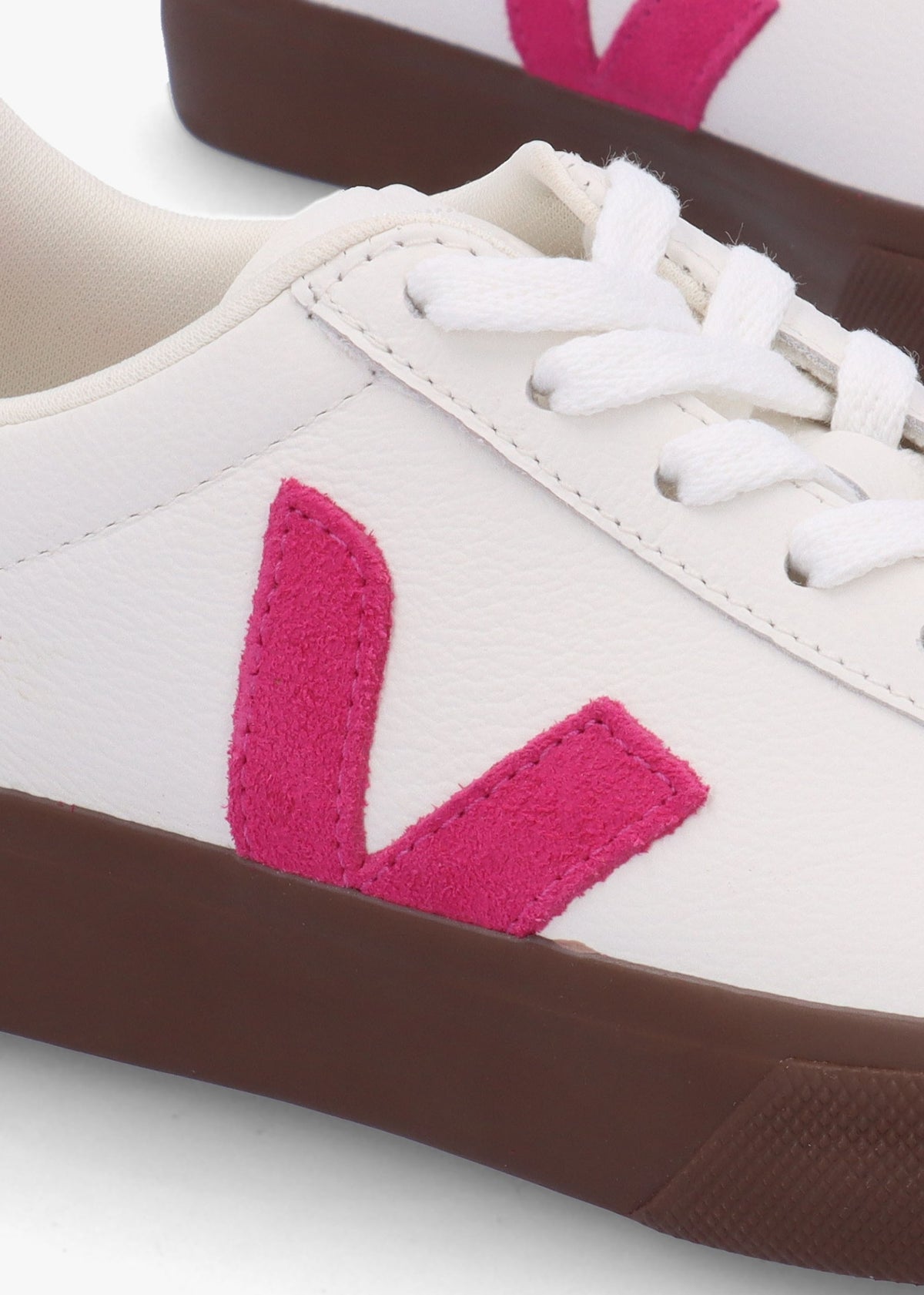 Campo Leather White Pink Bark Trainers