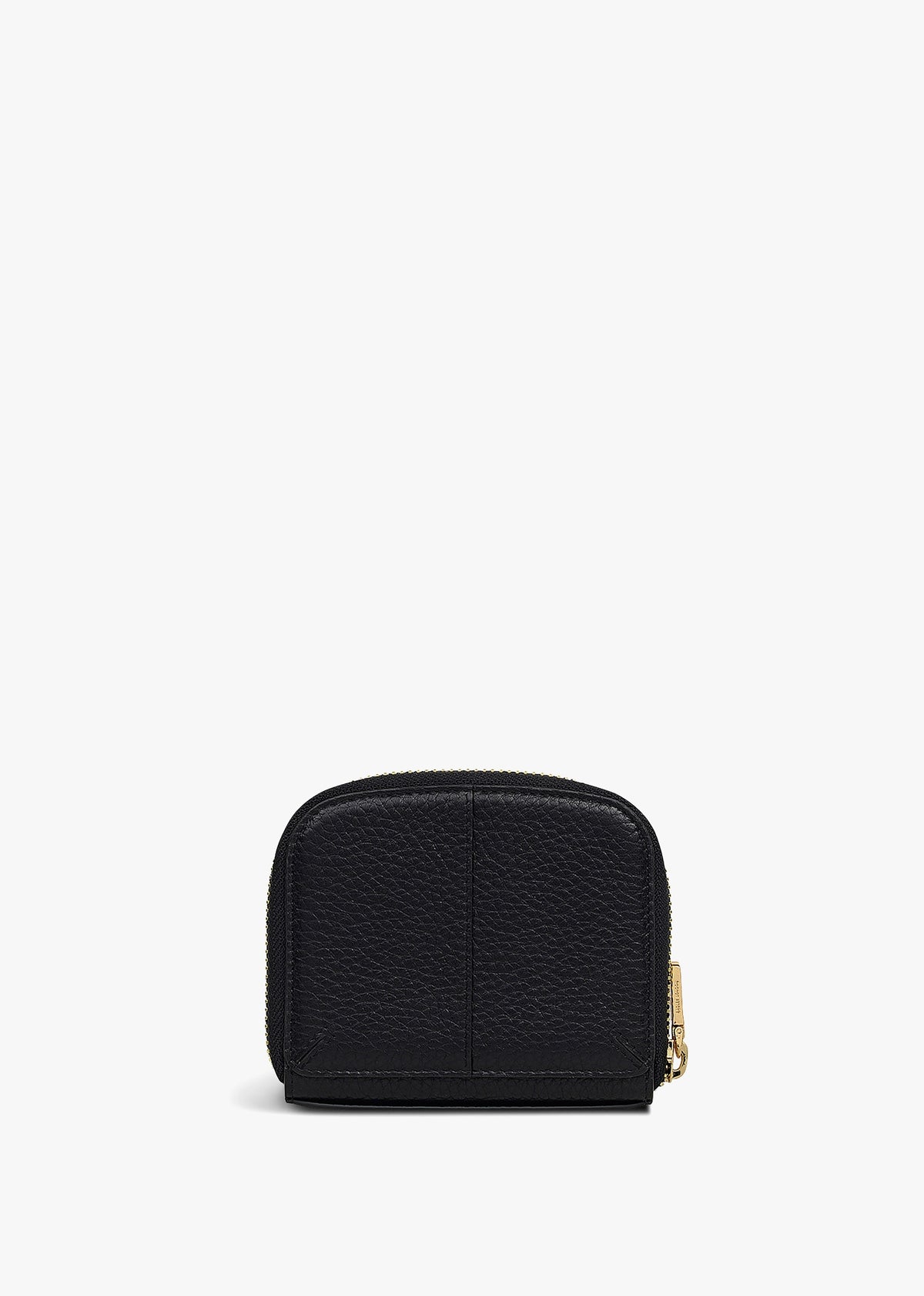 Medium Dukes Place Black Leather Zip Around Purse