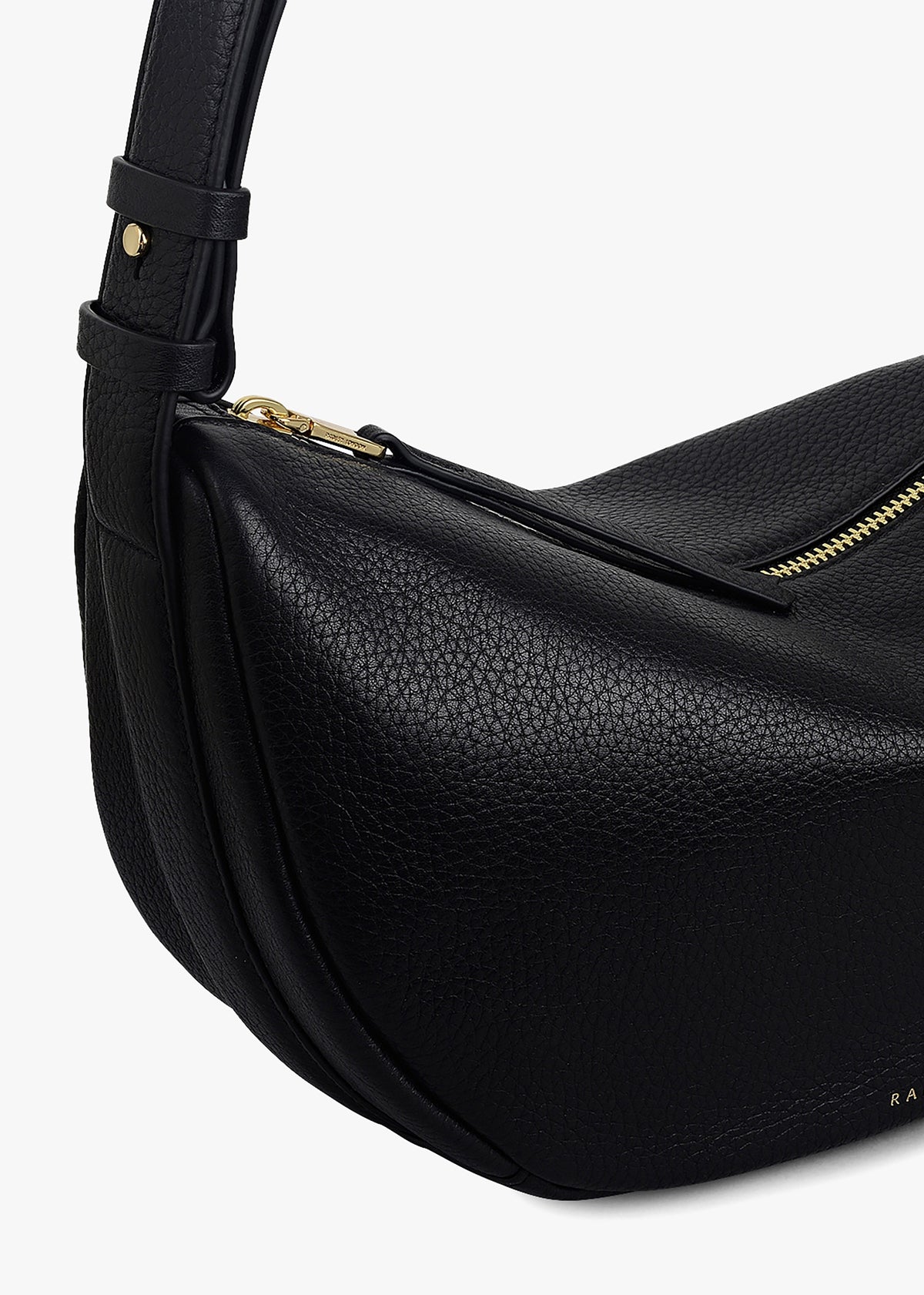 Medium Dukes Place Black Leather Sling Bag