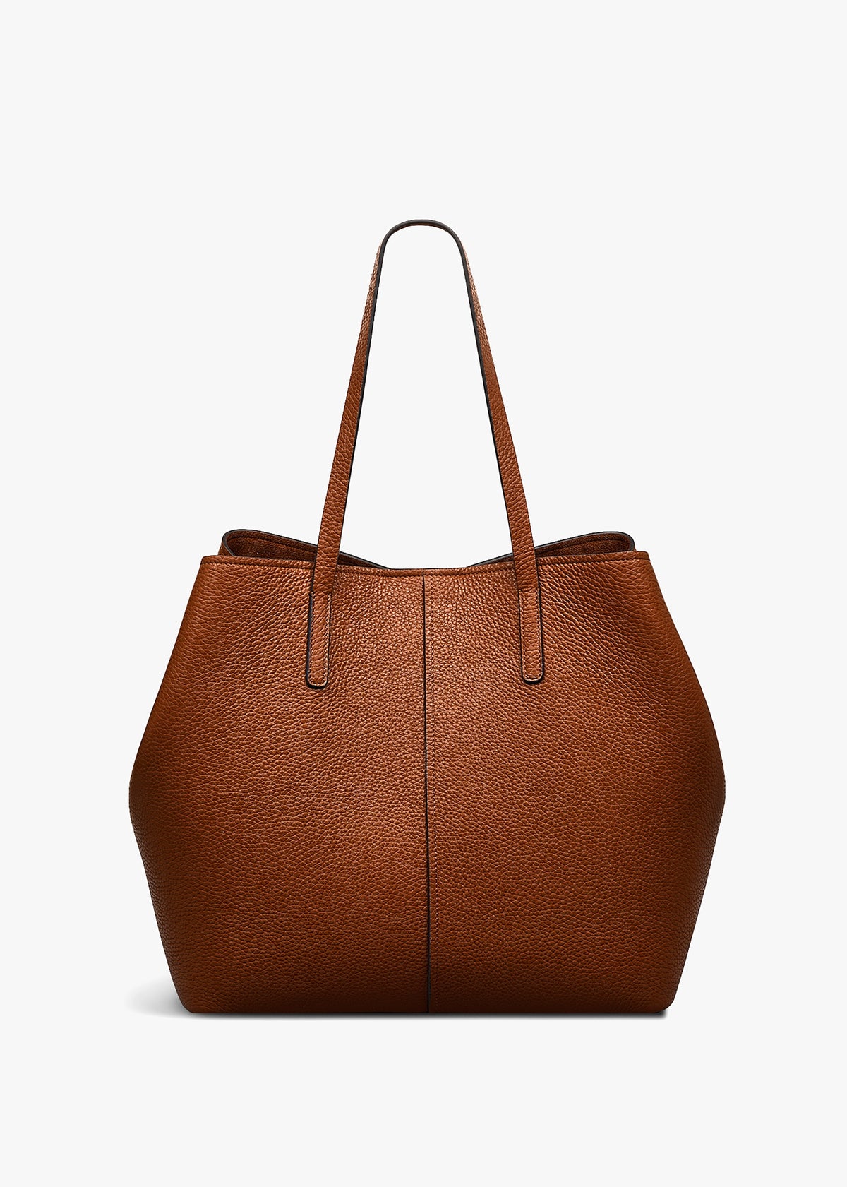 Large Dukes Place Open Top Saddle Leather Tote Bag
