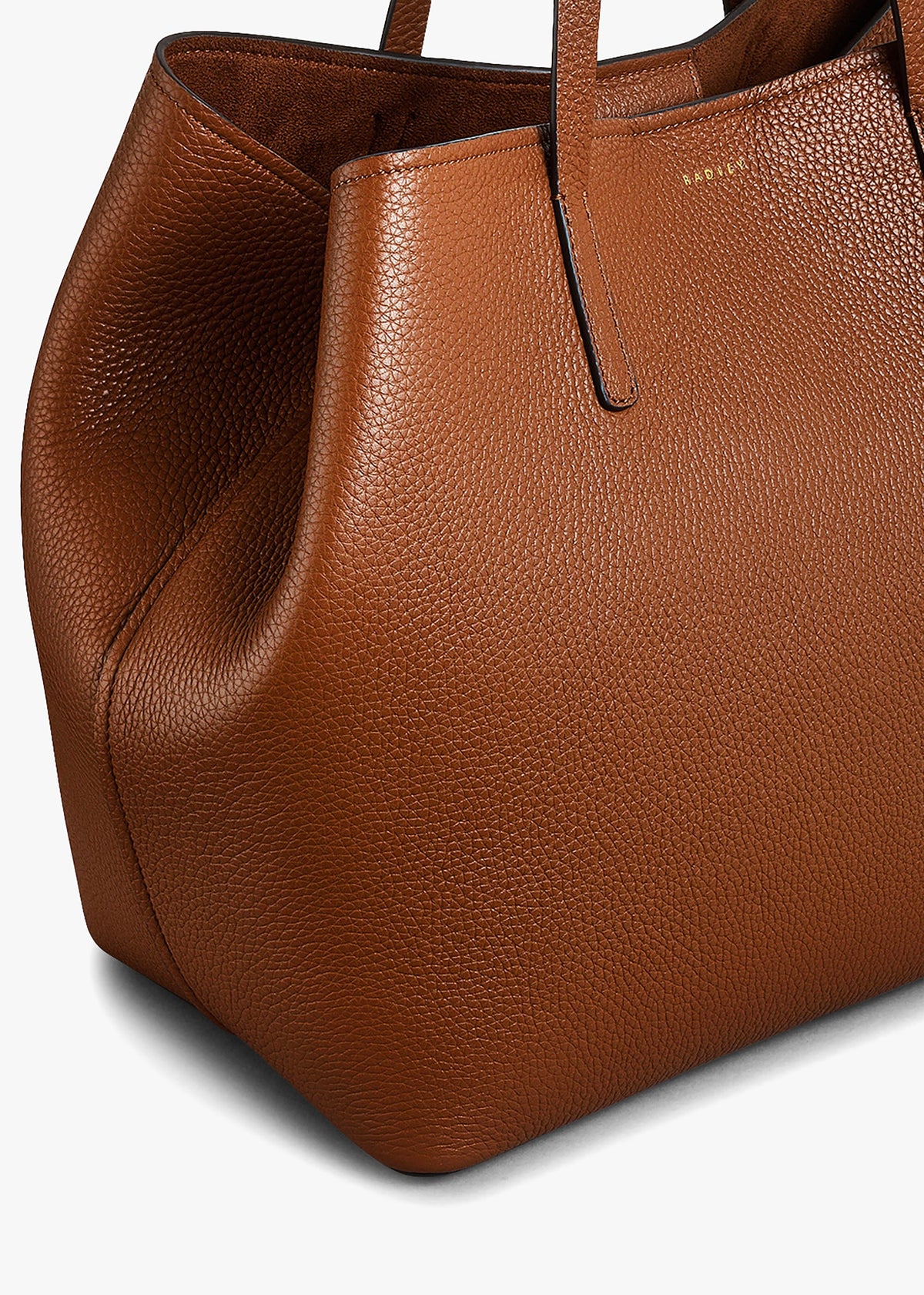 Large Dukes Place Open Top Saddle Leather Tote Bag