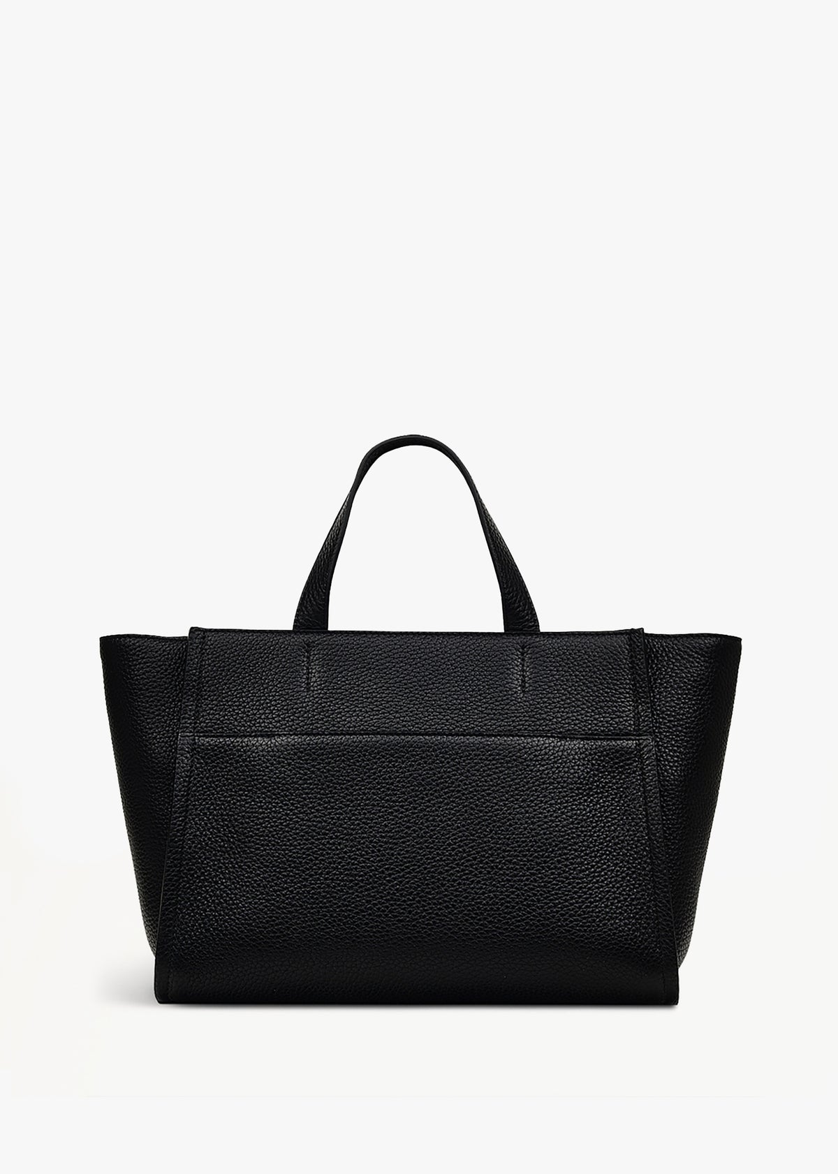 Medium Oak Black Street Saddle Leather Grab Bag