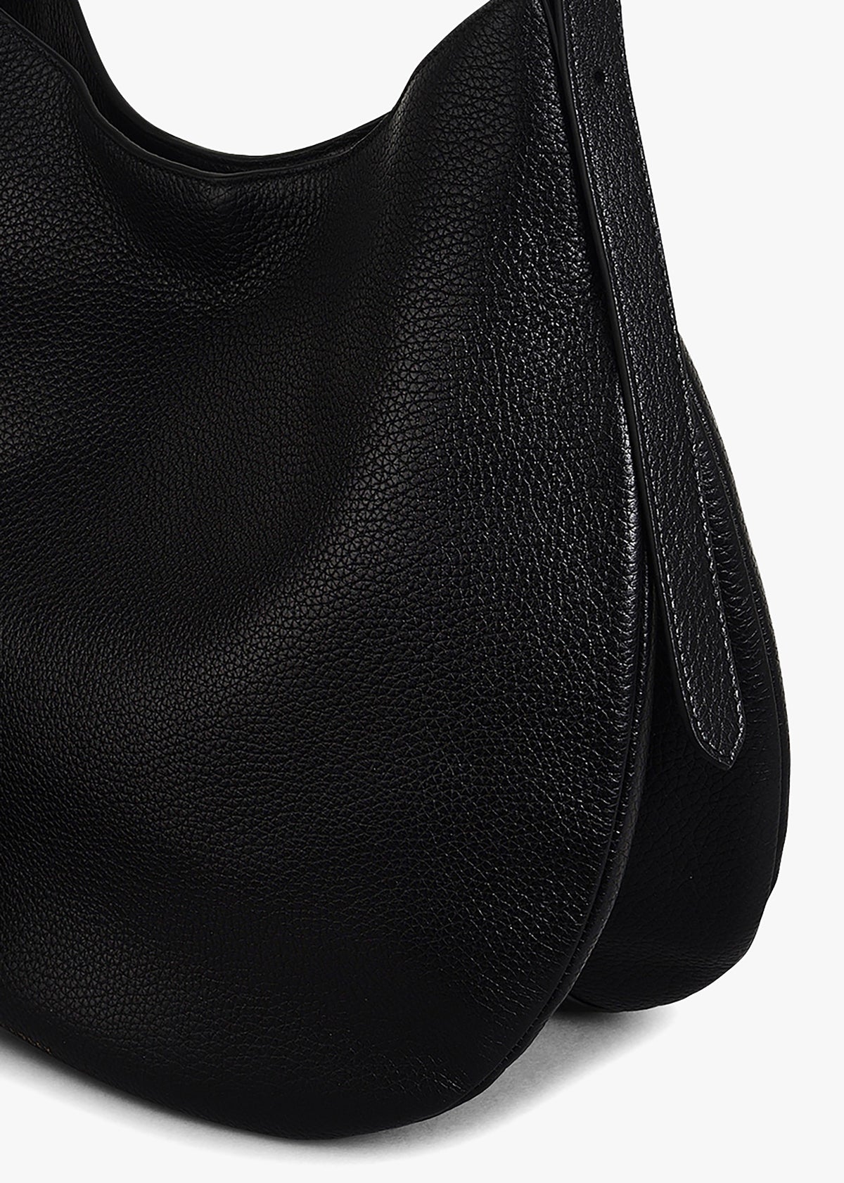 Kensington Place Black Leather Shoulder Bag