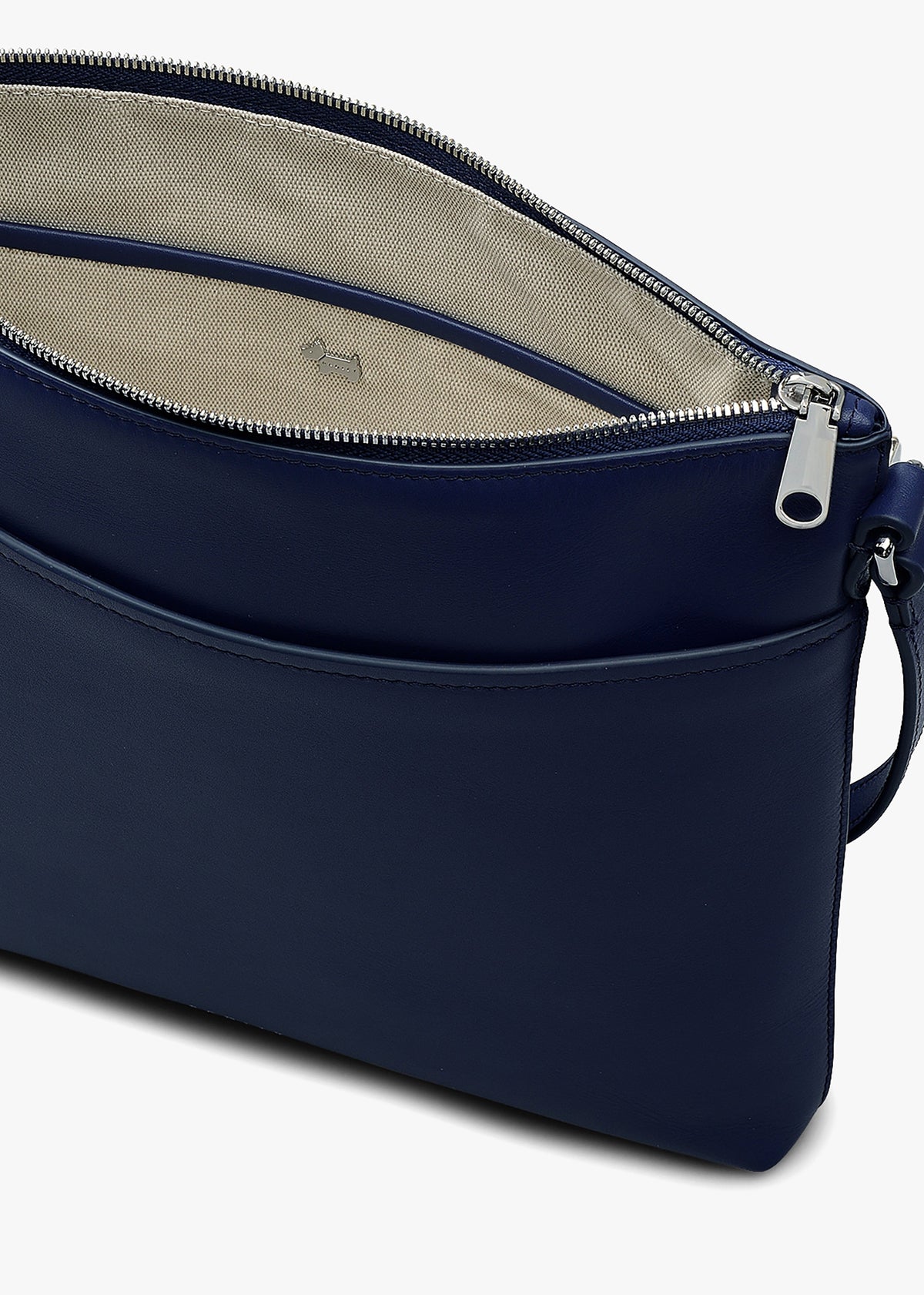 Large Pockets Top Zip NS Evenfall Leather Cross-Body Bag