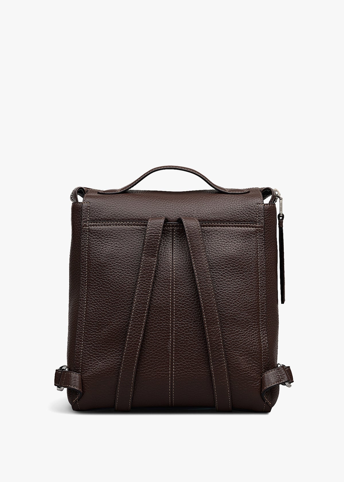 Small Oak Street Dark Oak Leather Backpack