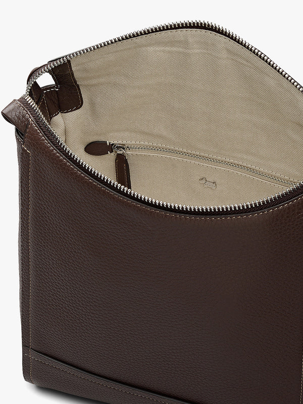 Small Oak Street Dark Oak Leather Backpack