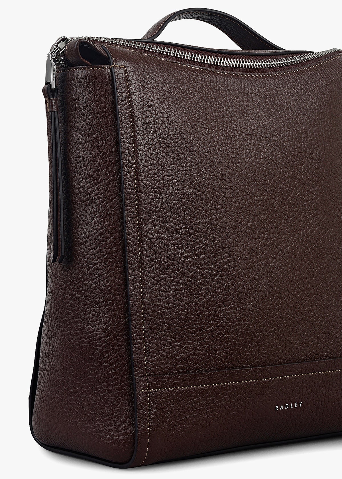 Small Oak Street Dark Oak Leather Backpack