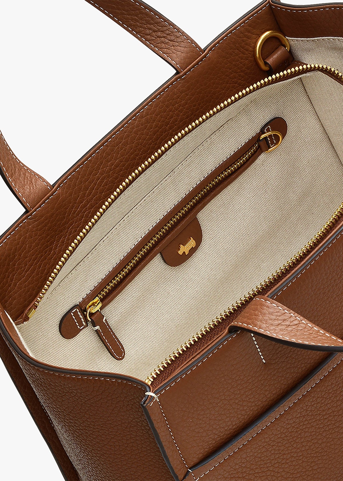 Medium Oak Tan Street Saddle Leather Grab Bag