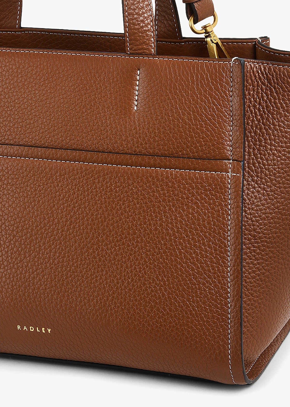 Medium Oak Tan Street Saddle Leather Grab Bag