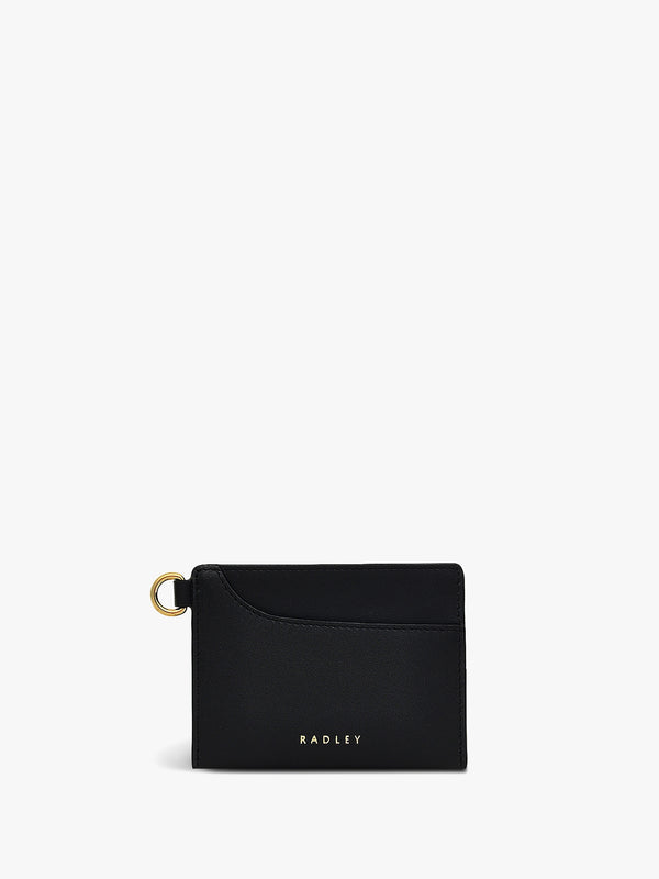 Small Pockets Black Leather Card Holder