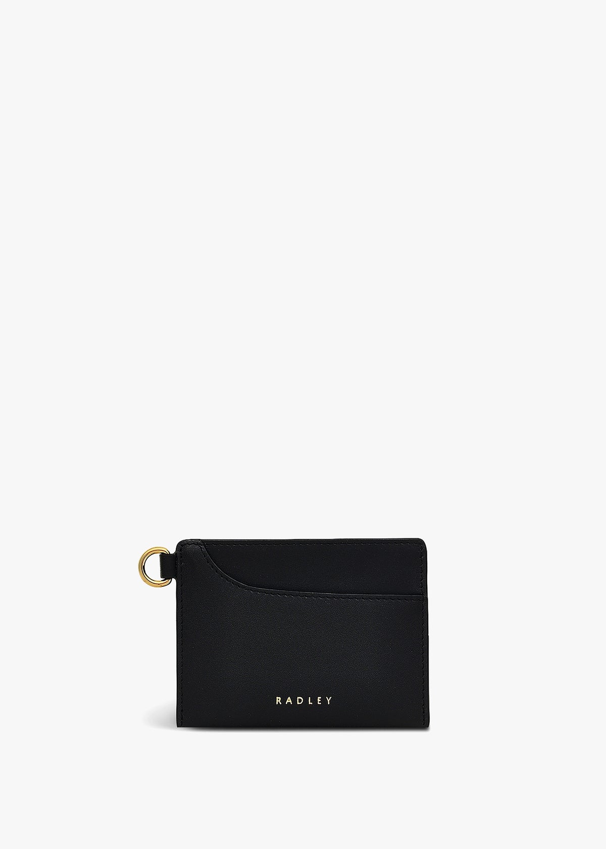Small Pockets Black Leather Card Holder