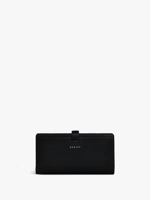 Large Willis Street Bifold Matinee Black Leather Wallet