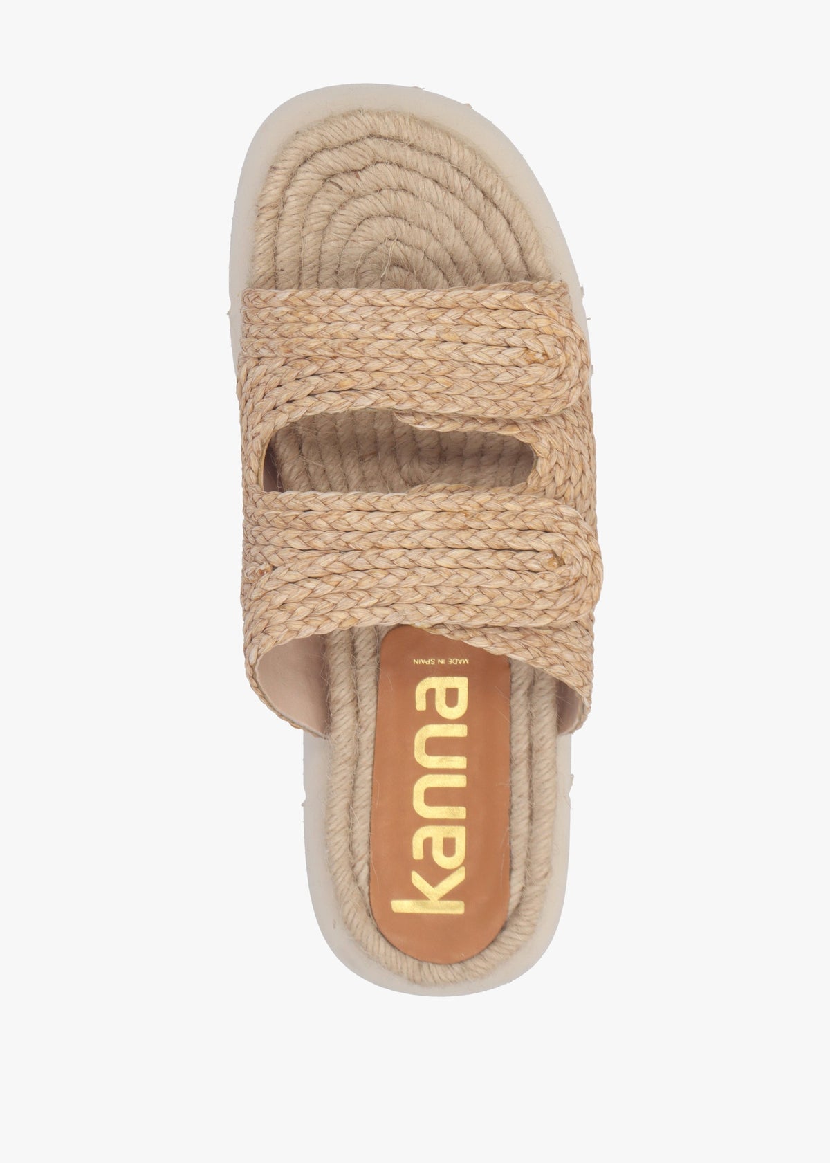 Tayberry Natural Raffia & Jute Chunky Flat Mules