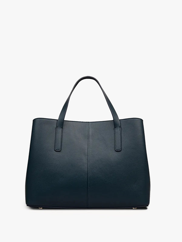 Medium Dukes Place Teal Leather Grab Bag