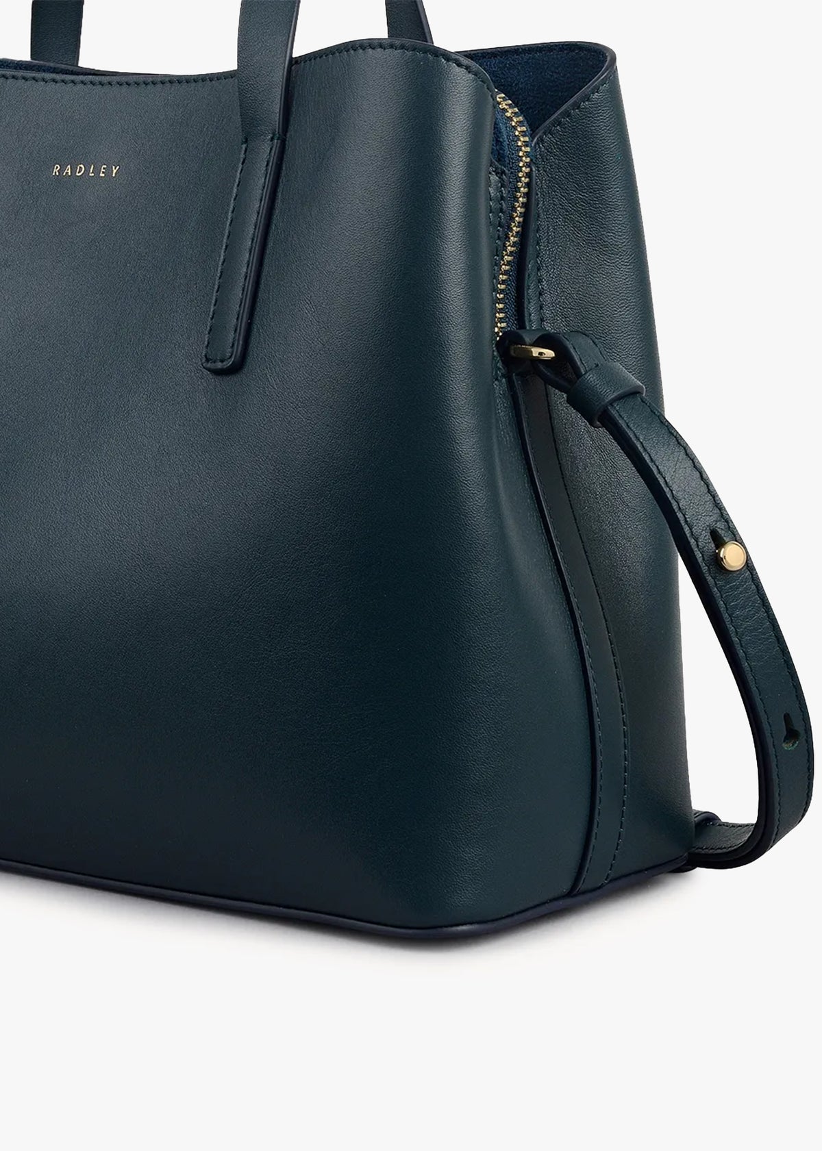Medium Dukes Place Teal Leather Grab Bag