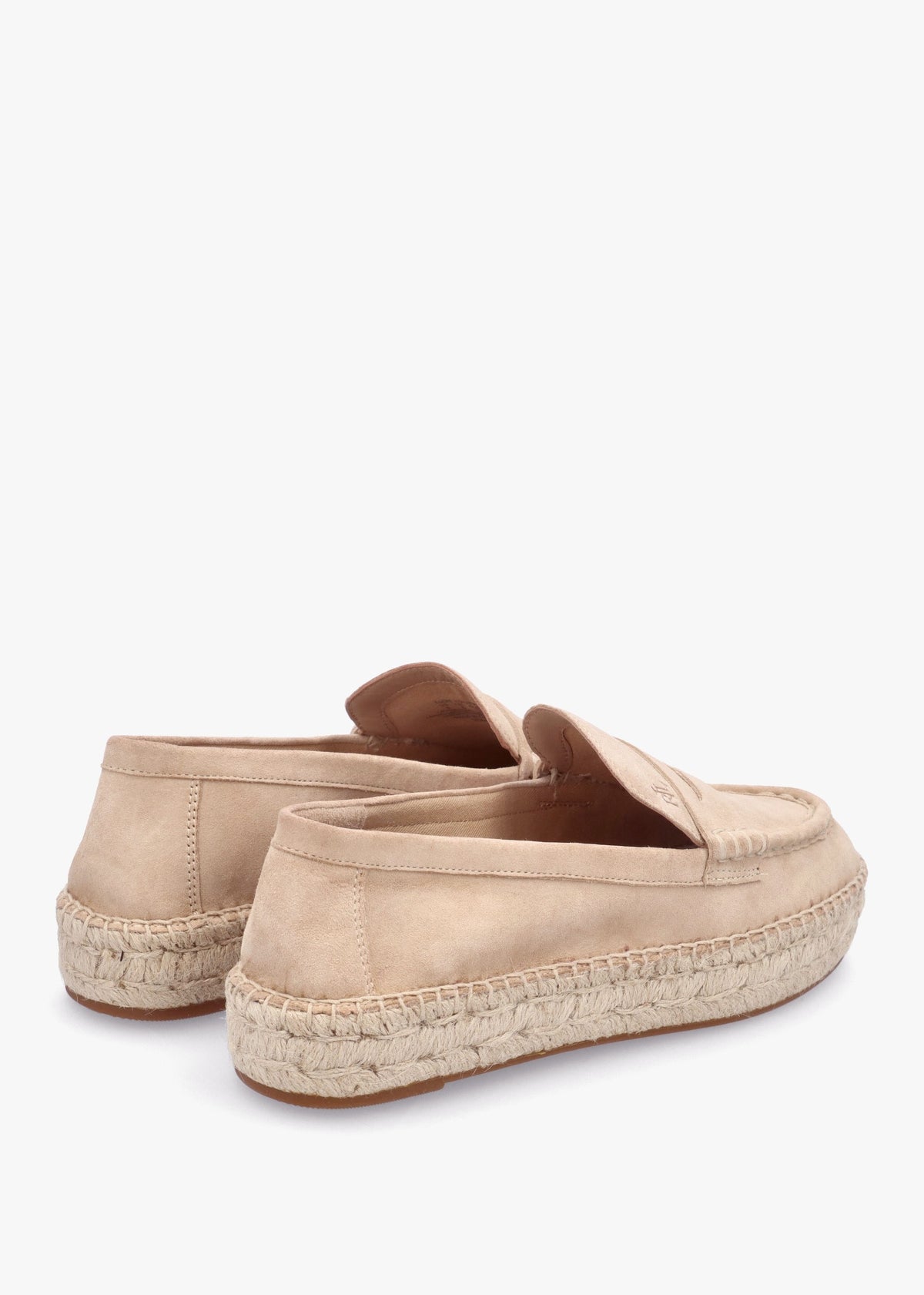 Luize Beige Suede Espadrille Loafers