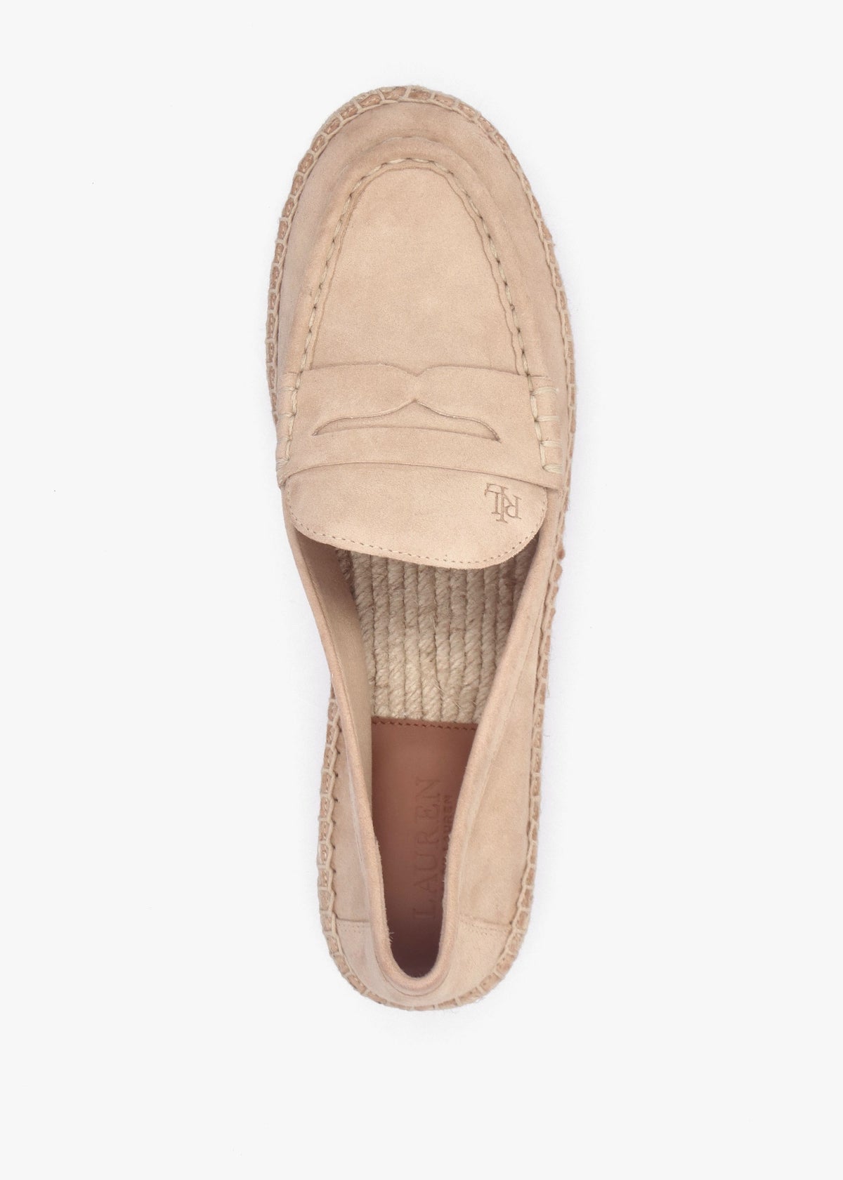 Luize Beige Suede Espadrille Loafers