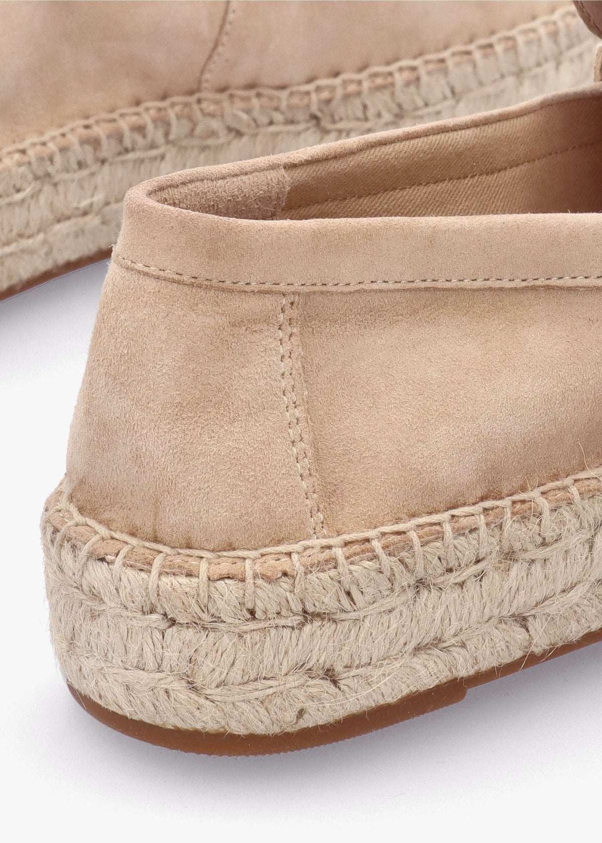 Luize Beige Suede Espadrille Loafers