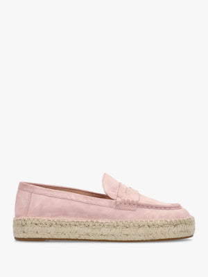 Luize Sun Blush Suede Espadrille Loafers