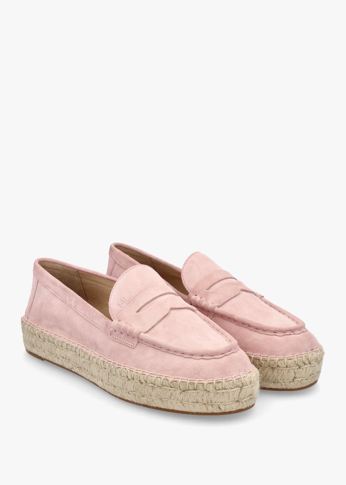 Luize Sun Blush Suede Espadrille Loafers