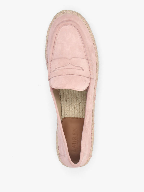 Luize Sun Blush Suede Espadrille Loafers