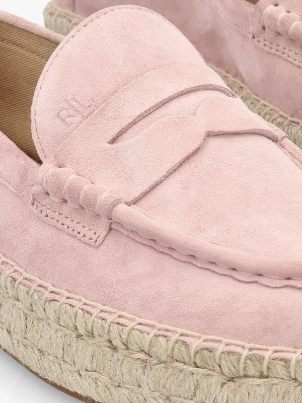 Luize Sun Blush Suede Espadrille Loafers