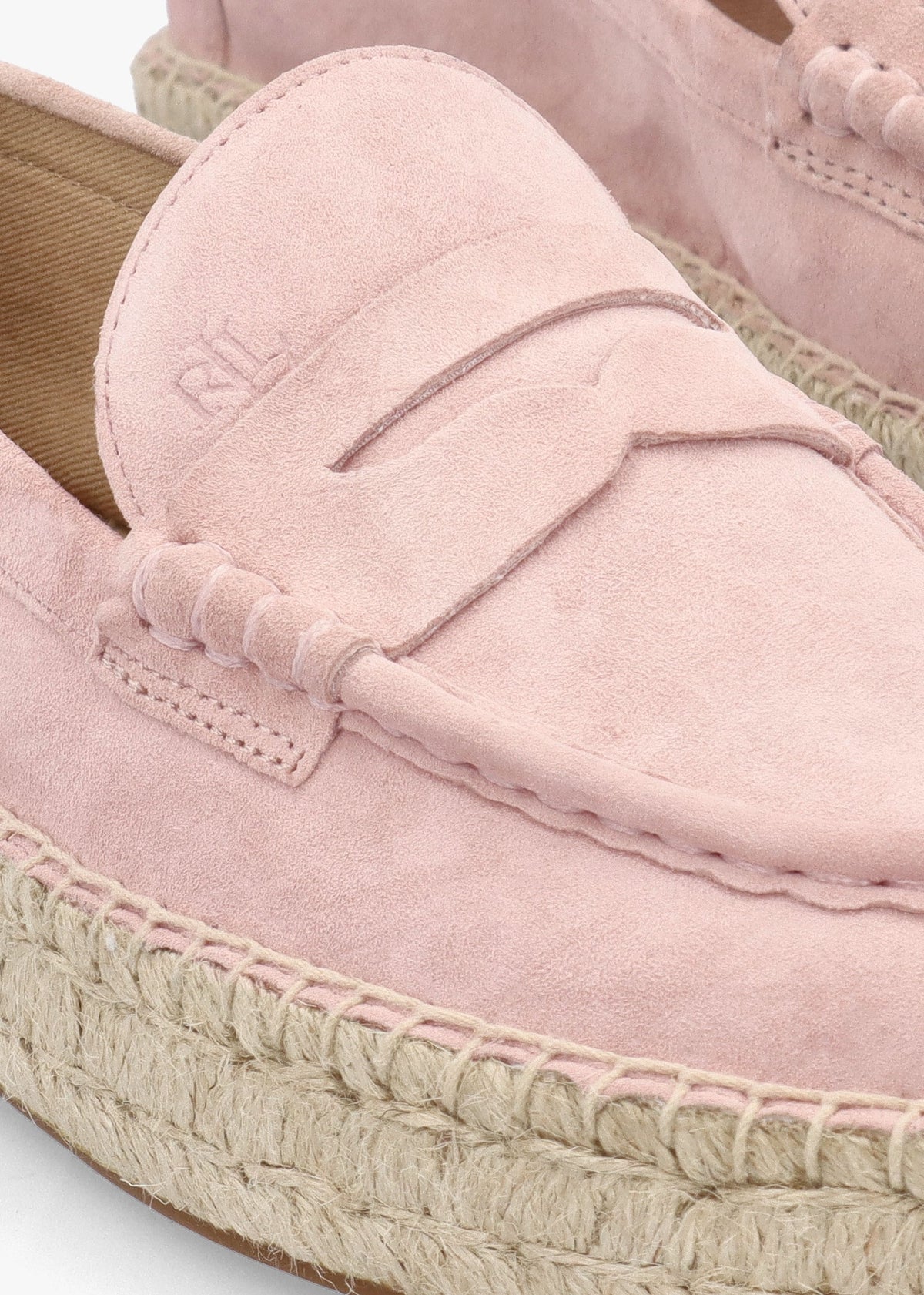 Luize Sun Blush Suede Espadrille Loafers