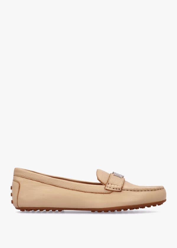 Barnsbury Beige Leather Loafers
