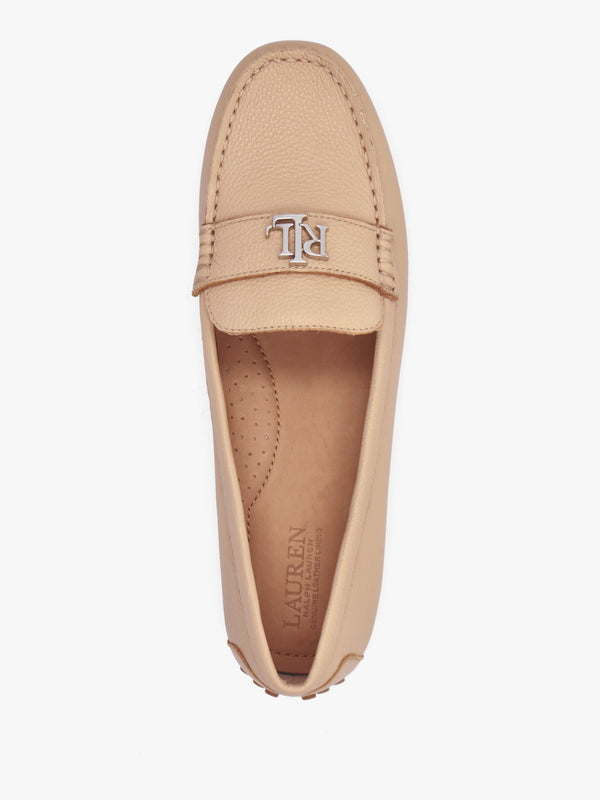 Barnsbury Beige Leather Loafers