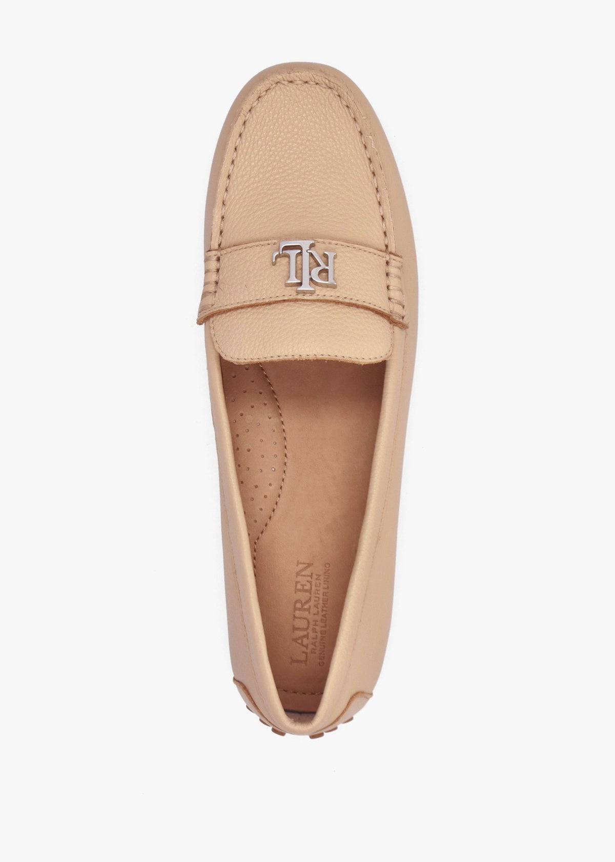 Barnsbury Beige Leather Loafers