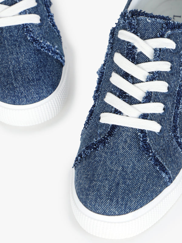 Janson Fray Oxford Blue Denim Trainers