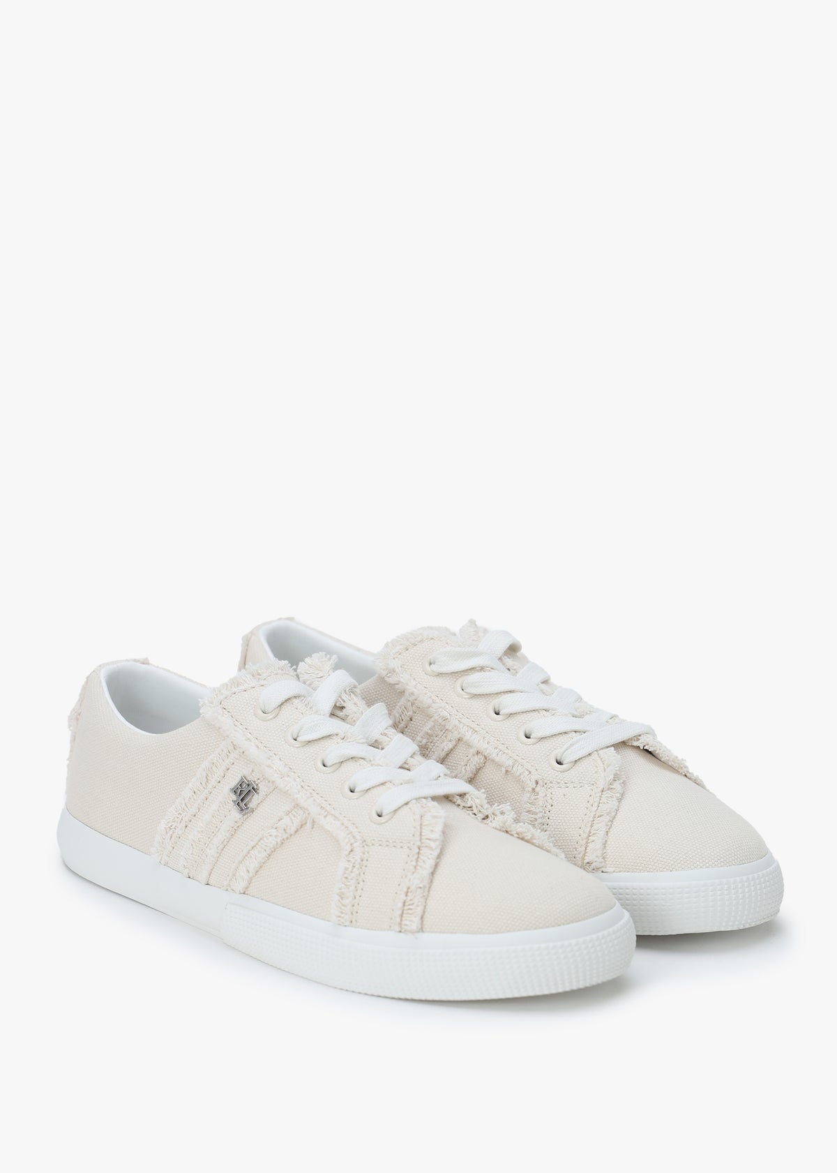 Janson Fray White Canvas Trainers