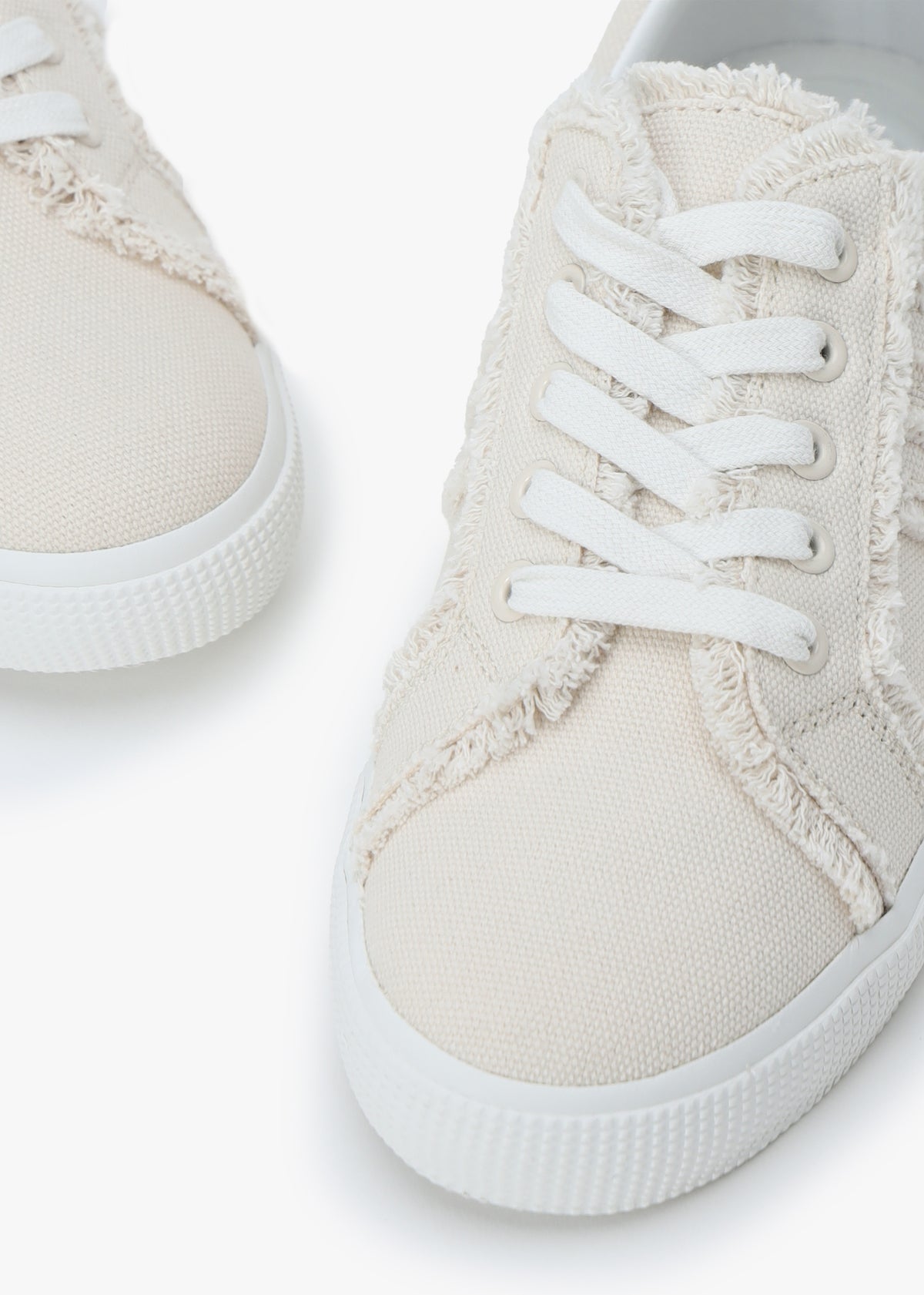Janson Fray White Canvas Trainers