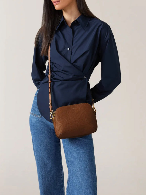 Medium Dukes Place Saddle Leather Cross-Body Bag