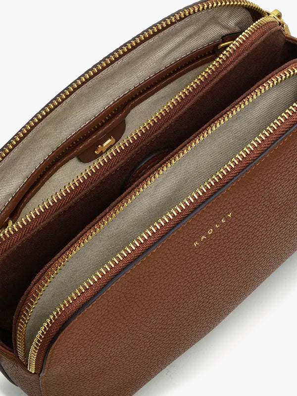 Medium Dukes Place Saddle Leather Cross-Body Bag