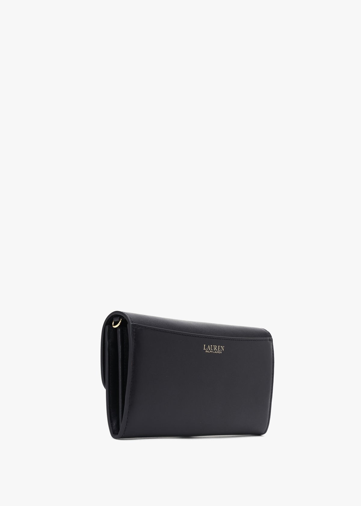 Medium Adair Black Leather Wallet On A Chain