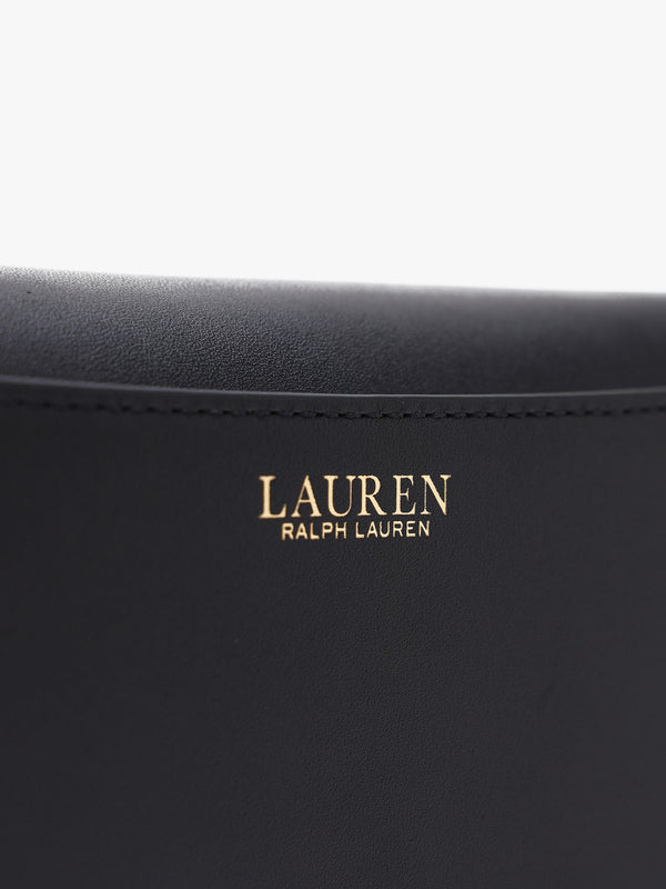 Medium Adair Black Leather Wallet On A Chain