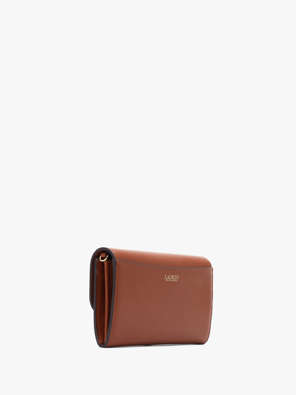 Medium Adair Lauren Tan Leather Wallet On A Chain