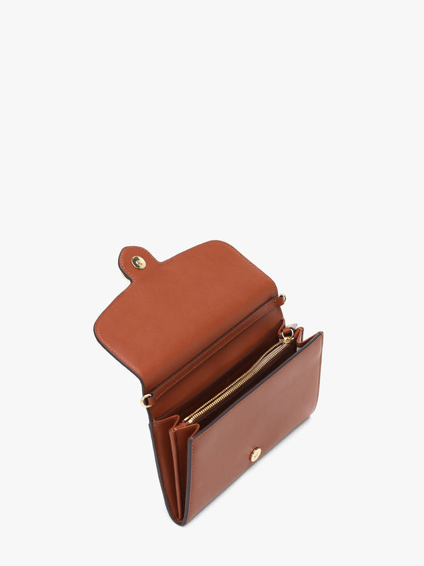 Medium Adair Lauren Tan Leather Wallet On A Chain