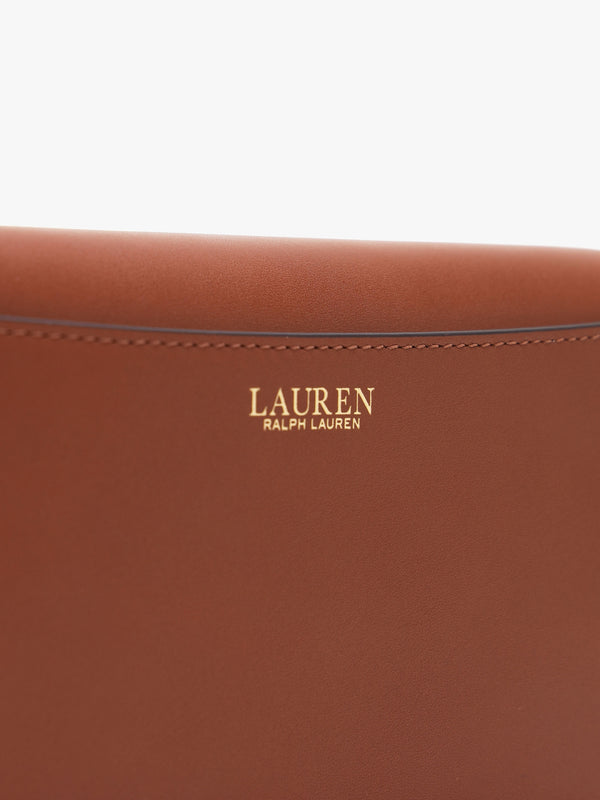 Medium Adair Lauren Tan Leather Wallet On A Chain